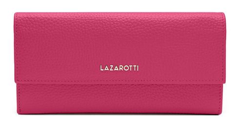 Lazarotti Bologna Leather Wallet With 12 Card Slots Hot Pink