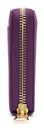 Lazarotti Bologna Leather Zip Around Wallet With 16 Card Slots Purple