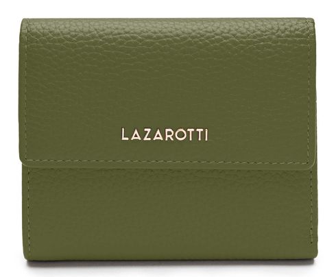 Lazarotti Bologna Leather Wallet With 8 Card Slots Olive