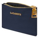 Lazarotti Bologna Leather Zip Etui 4 Card Slots Navy