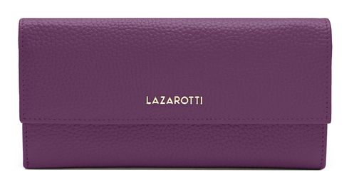Lazarotti Bologna Leather Wallet With 12 Card Slots Purple