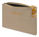 Lazarotti Bologna Leather Zip Etui 4 Card Slots Sand