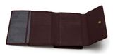Lazarotti Bologna Leather Zip Wallet With 15 Card Slots M Burgundy