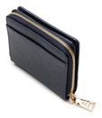 Lazarotti Bologna Leather Zip Wallet With 6 Card Slots Navy