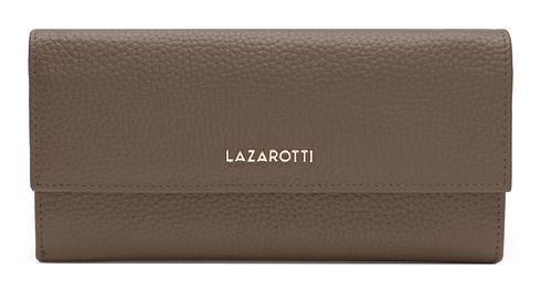 Lazarotti Bologna Leather Wallet With 12 Card Slots Taupe