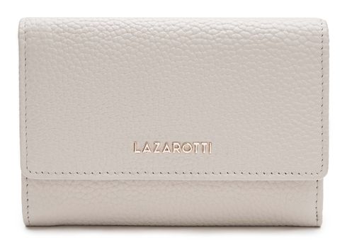 Lazarotti Bologna Leather Zip Wallet With 15 Card Slots M Cream