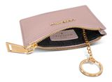 Lazarotti Bologna Leather Zip Etui 4 Card Slots Rose