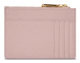 Lazarotti Bologna Leather Zip Etui 4 Card Slots Rose