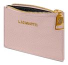 Lazarotti Bologna Leather Zip Etui 4 Card Slots Rose