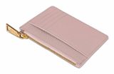 Lazarotti Bologna Leather Zip Etui 4 Card Slots Rose