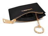 Lazarotti Bologna Leather Zip Etui 4 Card Slots Black