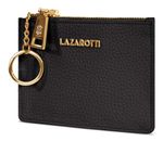 Lazarotti Bologna Leather Zip Etui 4 Card Slots Black