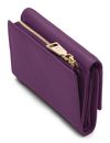 Lazarotti Bologna Leather Zip Wallet With 15 Card Slots M Purple