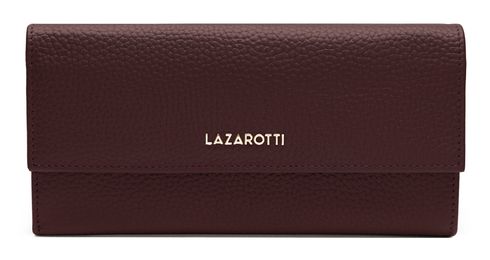 Lazarotti Bologna Leather Wallet With 12 Card Slots Burgundy