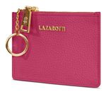 Lazarotti Bologna Leather Zip Etui 4 Card Slots Hot Pink
