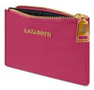 Lazarotti Bologna Leather Zip Etui 4 Card Slots Hot Pink