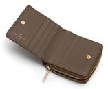 Lazarotti Bologna Leather Zip Wallet With 6 Card Slots Taupe