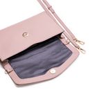 Lazarotti Bologna Leather Clutch Rose