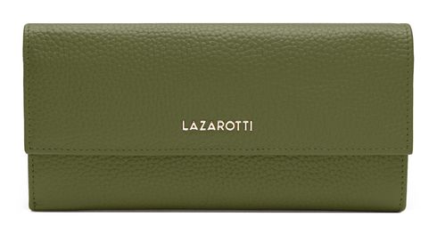 Lazarotti Bologna Leather Wallet With 12 Card Slots Olive