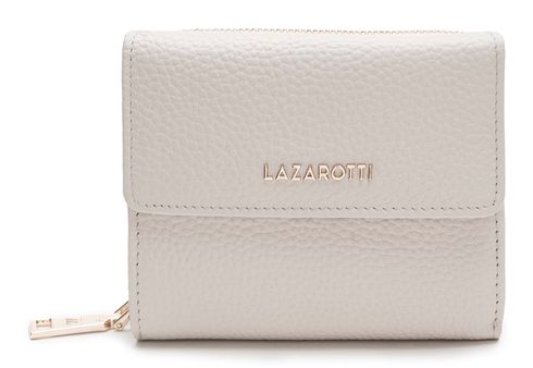 Lazarotti Bologna Leather Wallet With 8 Card Slots Cream