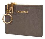 Lazarotti Bologna Leather Zip Etui 4 Card Slots Taupe
