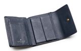 Lazarotti Bologna Leather Wallet With 8 Card Slots Navy
