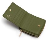 Lazarotti Bologna Leather Zip Wallet With 6 Card Slots Olive