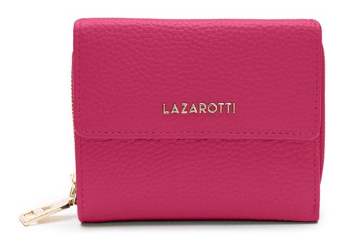 Lazarotti Bologna Leather Wallet With 8 Card Slots Hot Pink