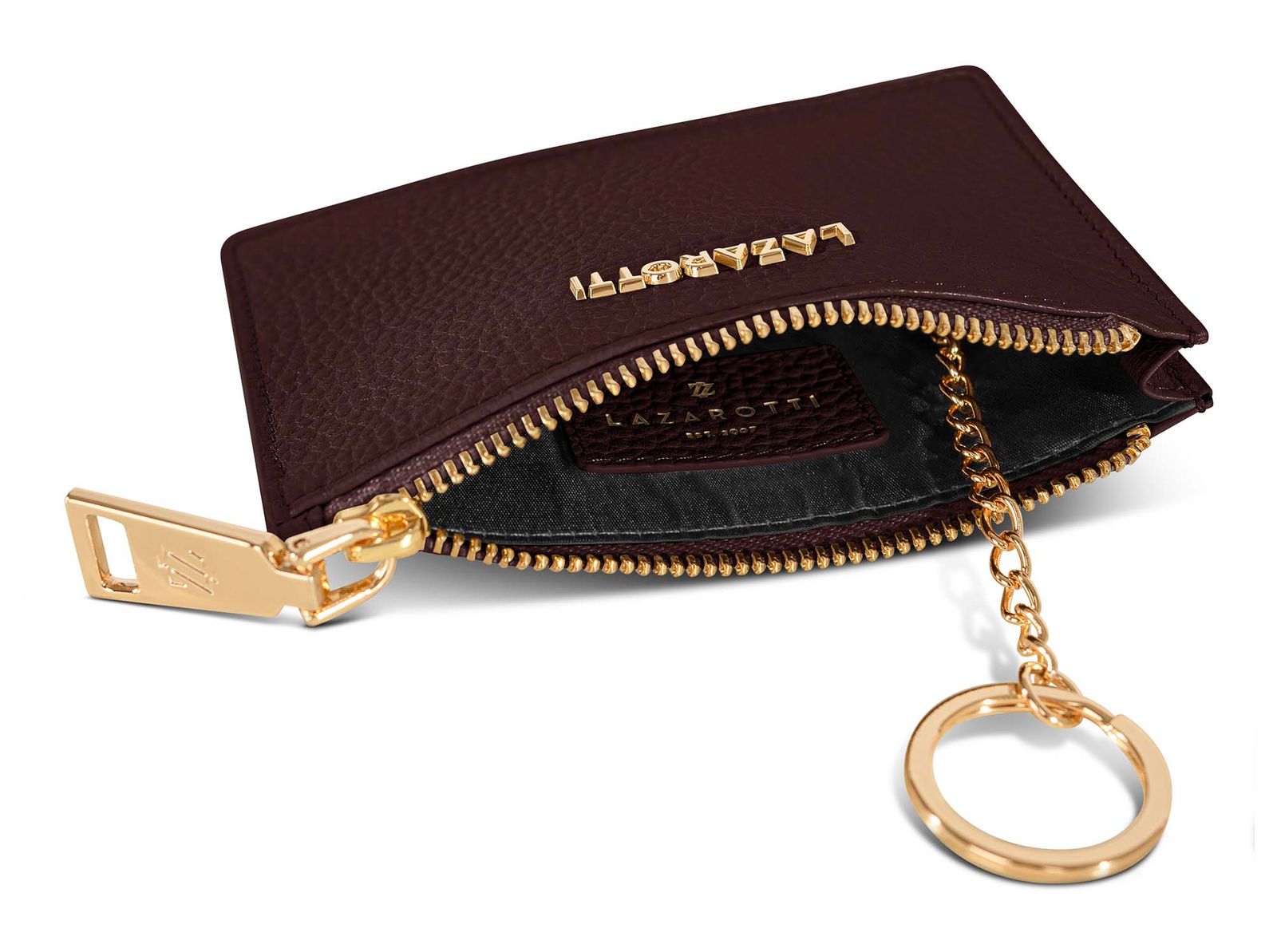 Lazarotti Bologna Leather Zip Etui 4 Card Slots Burgundy Lazarotti Bologna Leather Zip Etui 4 Card Slots Burgundy