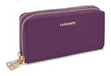 Lazarotti Bologna Leather Double Zip Around Wallet Purple Lazarotti Bologna Leather Double Zip Around Wallet Purple