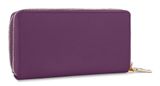 Lazarotti Bologna Leather Double Zip Around Wallet Purple Lazarotti Bologna Leather Double Zip Around Wallet Purple