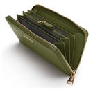 Lazarotti Bologna Leather Zip Around Wallet With 16 Card Slots Olive Lazarotti Bologna Leather Zip Around Wallet With 16 Card Slots Olive