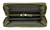 Lazarotti Bologna Leather Zip Around Wallet With 16 Card Slots Olive Lazarotti Bologna Leather Zip Around Wallet With 16 Card Slots Olive