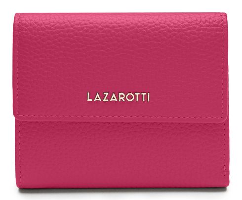 Lazarotti Bologna Leather Wallet With 8 Card Slots Hot Pink