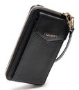 Lazarotti Bologna Leather Zip Around Wallet With Phone Pocket Black 2 Lazarotti Bologna Leather Zip Around Wallet With Phone Pocket Black 2