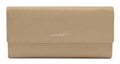 Lazarotti Bologna Leather Wallet With 12 Card Slots Sand