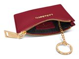 Lazarotti Bologna Leather Zip Etui 4 Card Slots Red