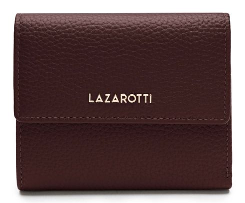 Lazarotti Bologna Leather Wallet With 8 Card Slots Burgundy