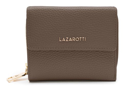 Lazarotti Bologna Leather Wallet With 8 Card Slots Taupe