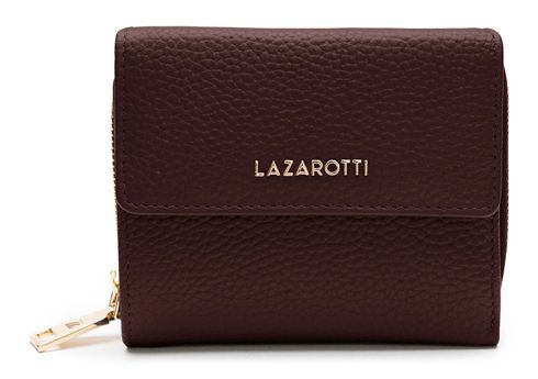 Lazarotti Bologna Leather Wallet With 8 Card Slots Burgundy