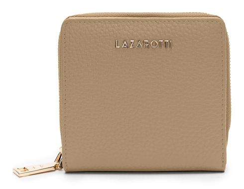 Lazarotti Bologna Leather Zip Wallet With 6 Card Slots Sand Lazarotti Bologna Leather Zip Wallet With 6 Card Slots Sand