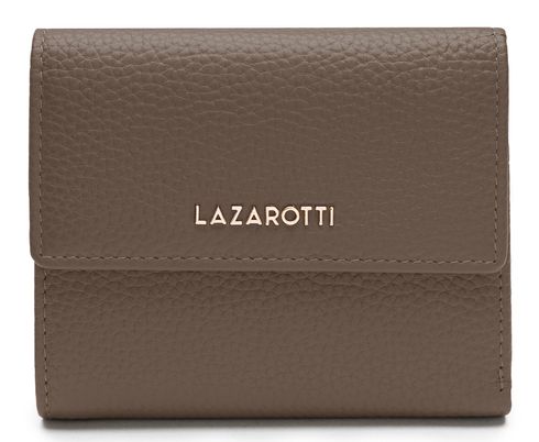 Lazarotti Bologna Leather Wallet With 8 Card Slots Taupe