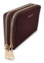 Lazarotti Bologna Leather Double Zip Around Wallet Burgundy