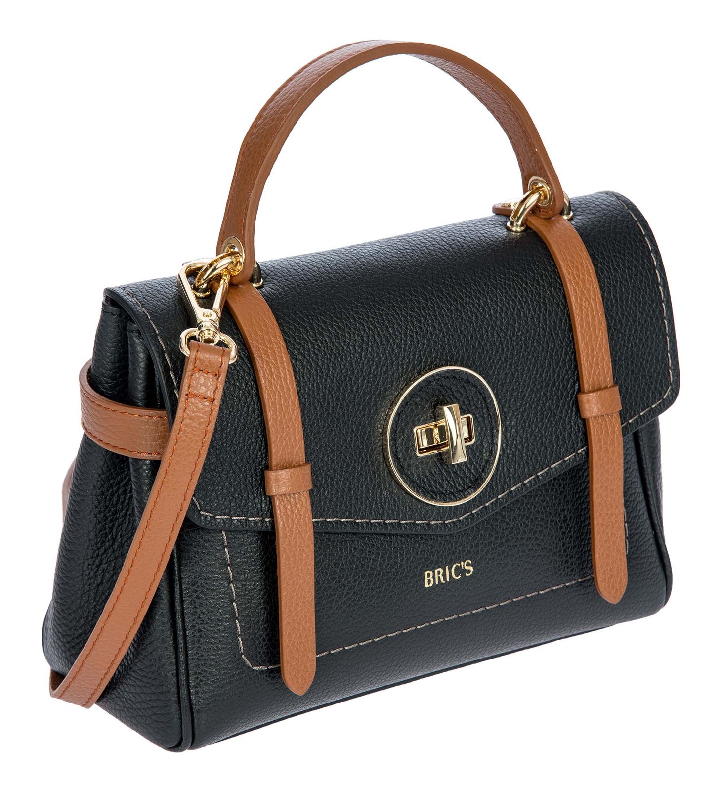 BRIC'S Gondola Ninfea Bag Black / Leather BRIC'S Gondola Ninfea Bag Black / Leather