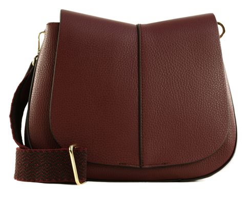 GIANNI CHIARINI Helena Round Crossbody Bag Wine Berry