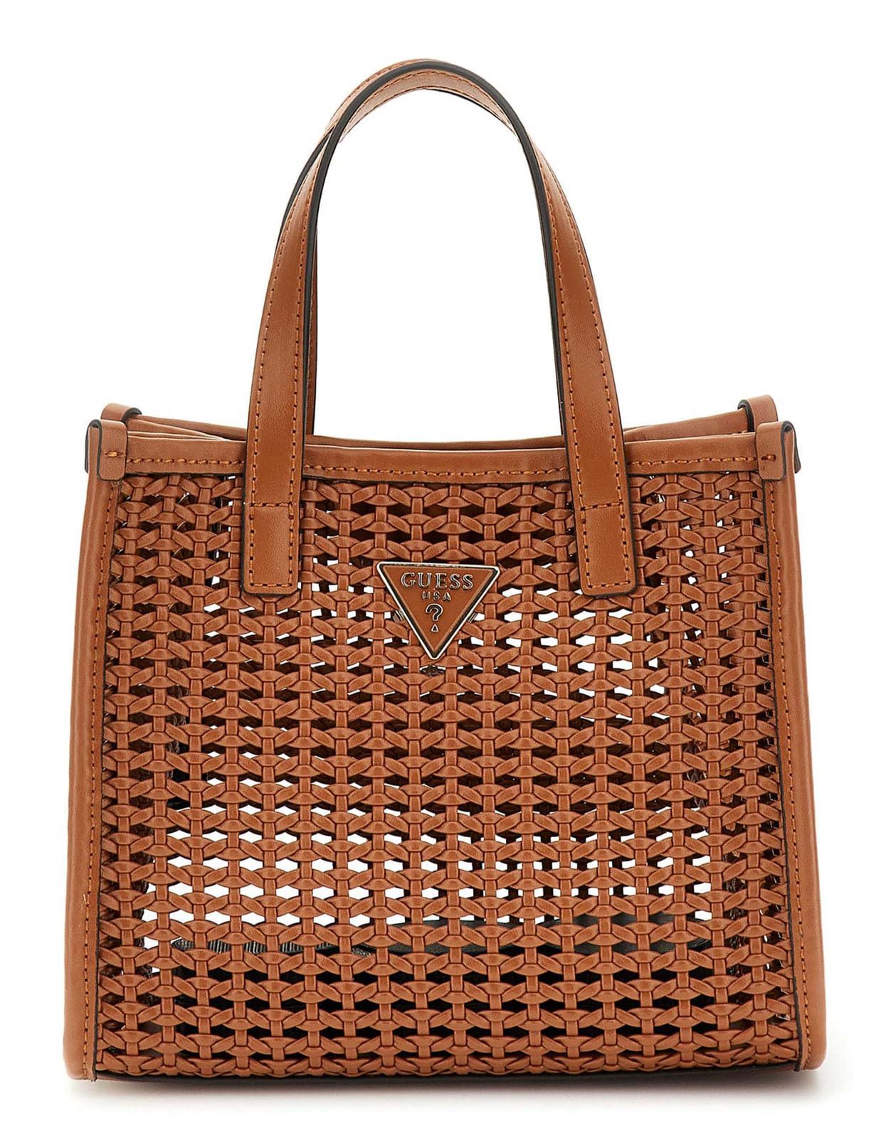 GUESS Brigitta Mini 2 in 1 Tote Cognac GUESS Brigitta Mini 2 in 1 Tote Cognac