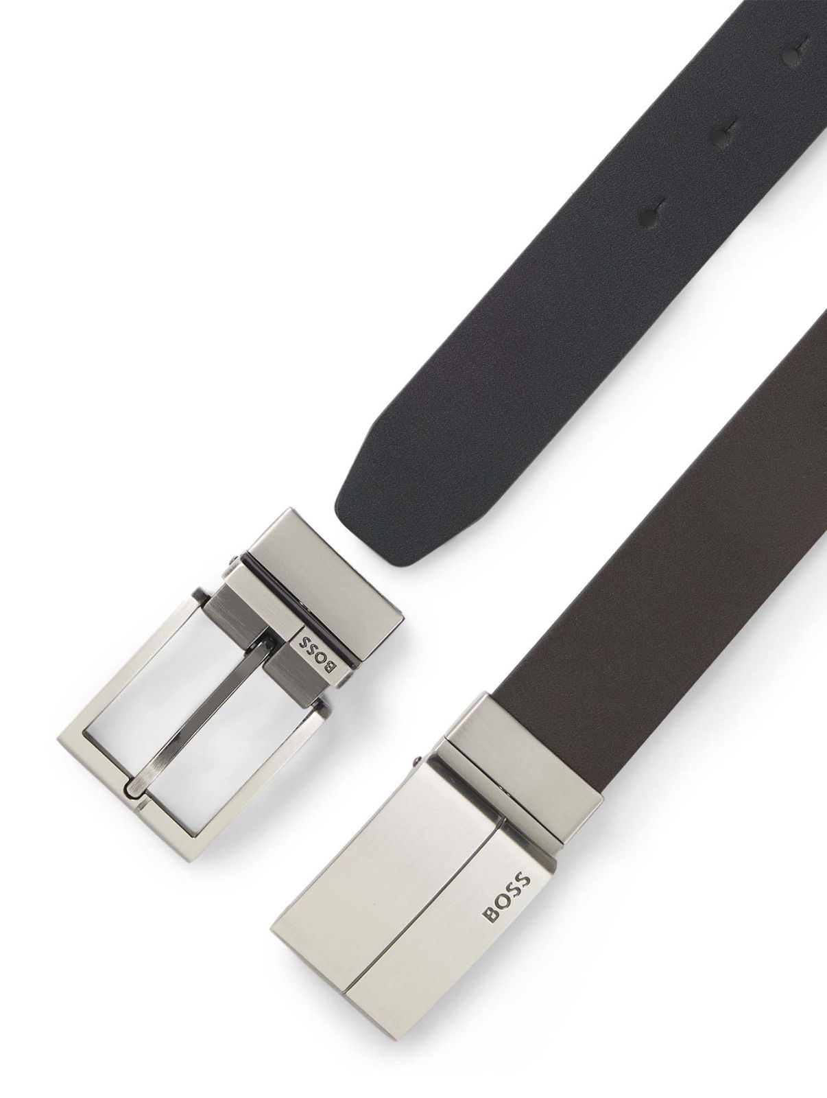 BOSS Geppy-Soft Gb35 Leather Belt W115 Dark Brown - shortenable BOSS Geppy-Soft Gb35 Leather Belt W115 Dark Brown - shortenable