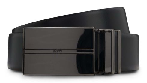 BOSS Gomero Gb35 Leather Belt W115 Black - kürzbar