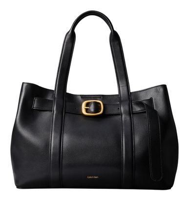Calvin Klein Buckle Medium Tote Black