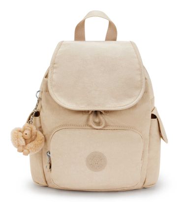 kipling Basic Plus City Pack Mini Backpack XS Sparkled Beige